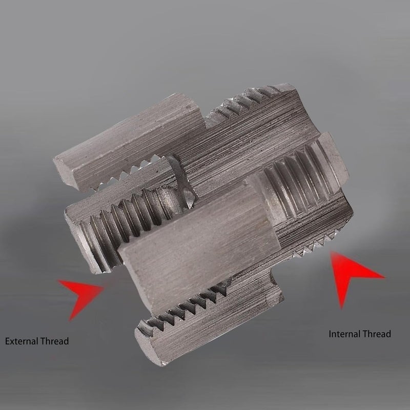 3/4 Inch DN20 Pipe Threading Tool | Internal & External Thread Cutter for PPR/PVC/MPP Pipes | 10 - Piece Alloy Steel Kit with Rods - Image 5