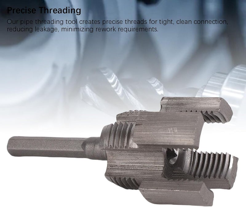 3/4 Inch DN20 Pipe Threading Tool | Internal & External Thread Cutter for PPR/PVC/MPP Pipes | 10 - Piece Alloy Steel Kit with Rods - Image 4
