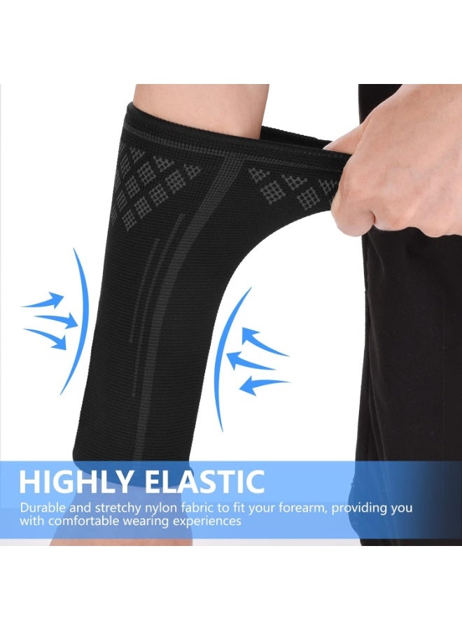 هومستر 1 زوج كرة الطائرة ذراع الأكمام ضغط الرياضة ذراع الأكمام ، تمرير حماية الأسلحة ، ملفوفة ، أسود - Image 2