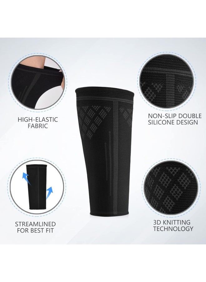 هومستر 1 زوج كرة الطائرة ذراع الأكمام ضغط الرياضة ذراع الأكمام ، تمرير حماية الأسلحة ، ملفوفة ، أسود - Image 4