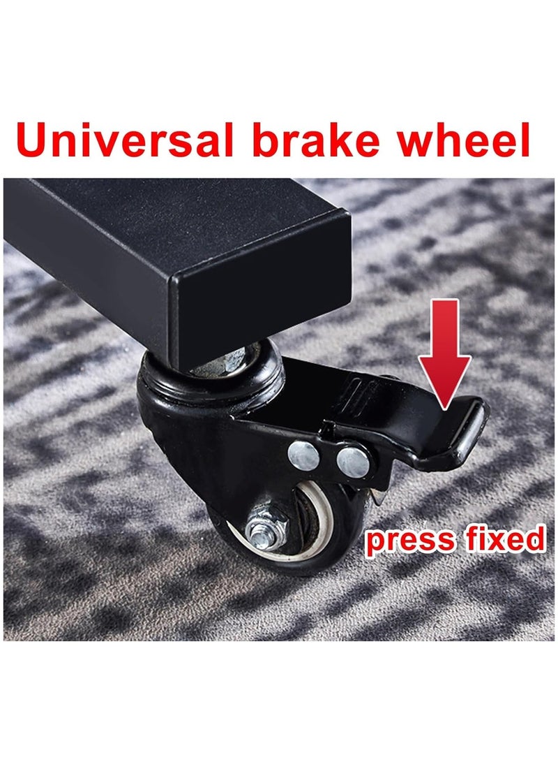 DubaiGallery Folding Dining Table, with Wheels, Multifunctional Extendable, Butterfly Table, Folding Desk, 3 Formats, Strong Load Capacity, Easy to Assemble - Image 3