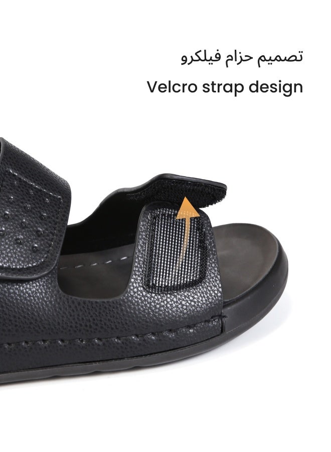 D.D.Star Arabic Slipper For Men, Handmade Men's Sandals With Memory Foam Sole, Big Size And Comfortable Traditional Arabic Sandals. - Image 2