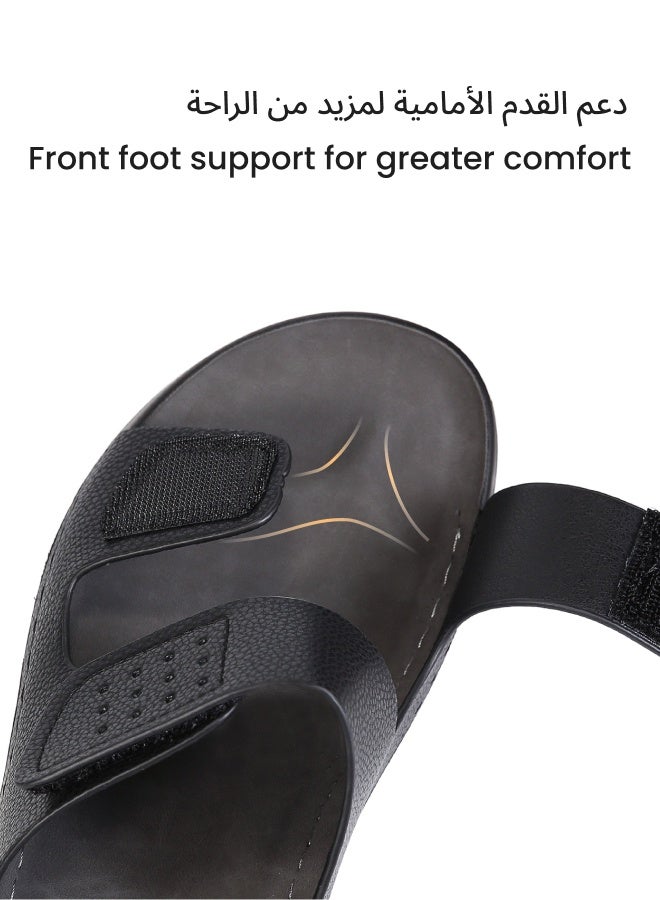 D.D.Star Arabic Slipper For Men, Handmade Men's Sandals With Memory Foam Sole, Big Size And Comfortable Traditional Arabic Sandals. - Image 5