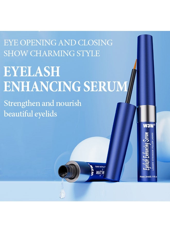 W3W Eyelash Enhancing Serum ，Gentle Nourishing Lash Serum ，Enhancing Eyelash Serum for Longer 、Natural、 Thicker 、Fuller Stronger Lashes ，No Irritating Lash Growth Serum 3ml - Image 2