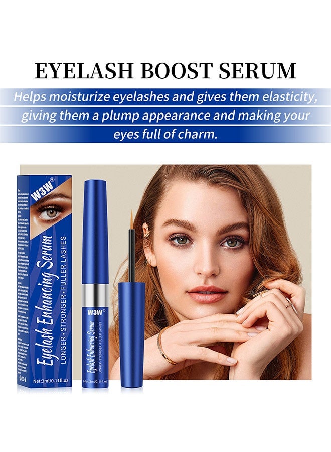 W3W Eyelash Enhancing Serum ，Gentle Nourishing Lash Serum ，Enhancing Eyelash Serum for Longer 、Natural、 Thicker 、Fuller Stronger Lashes ，No Irritating Lash Growth Serum 3ml - Image 3