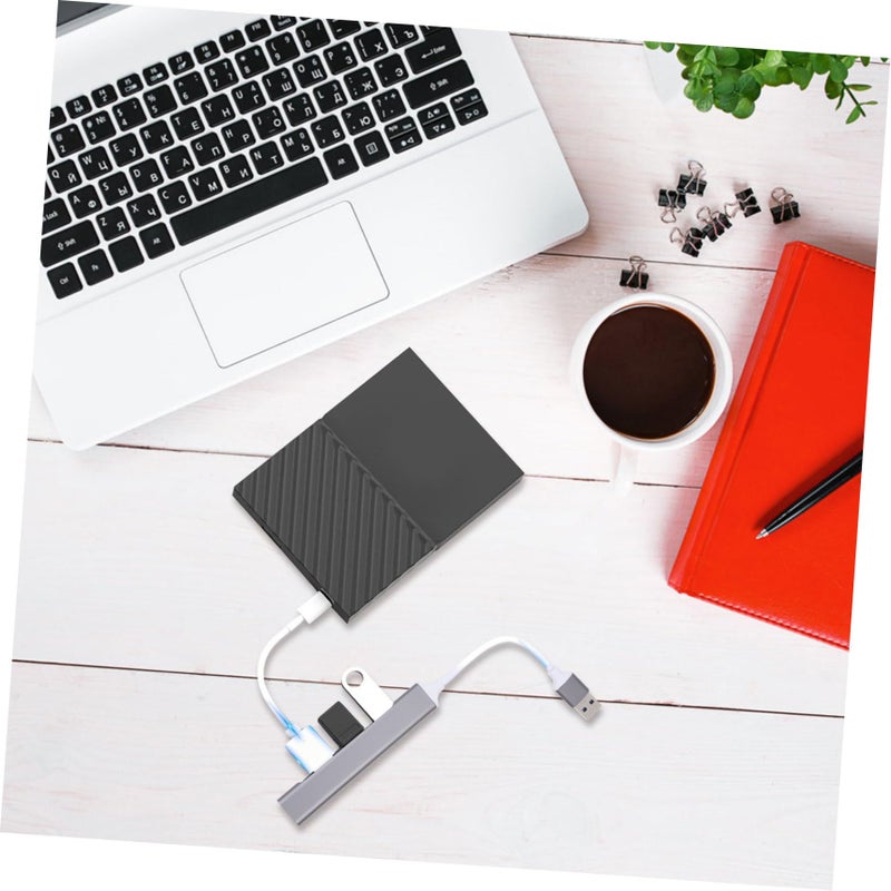 محور USB من سبائك الألومنيوم، مقسم منفذ بيانات عالي السرعة، متوافق مع لوحة المفاتيح والفأرة للكمبيوتر المحمول - Image 5