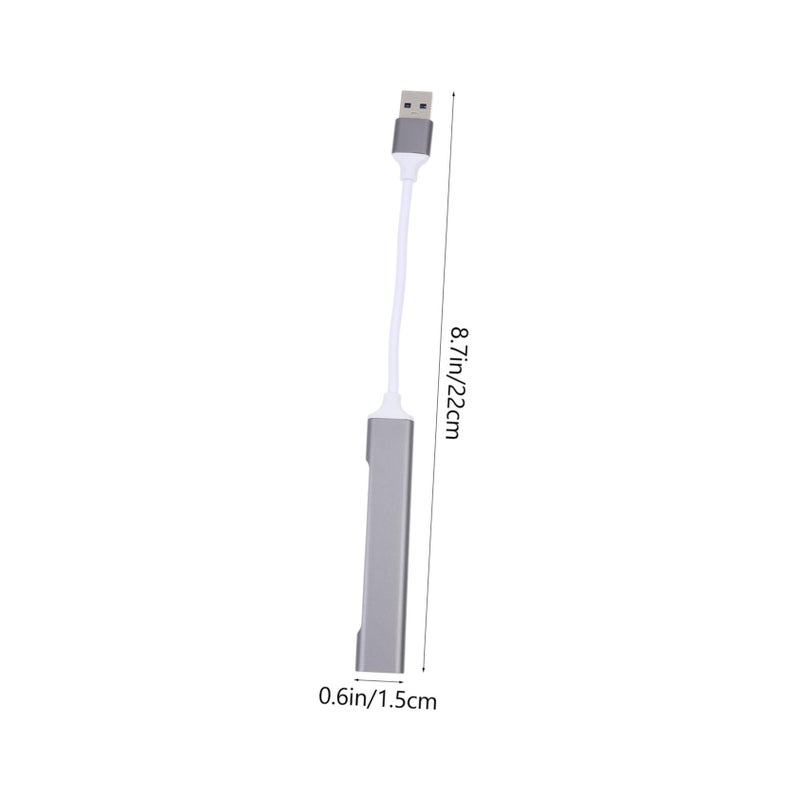 محور USB من سبائك الألومنيوم، مقسم منفذ بيانات عالي السرعة، متوافق مع لوحة المفاتيح والفأرة للكمبيوتر المحمول - Image 3