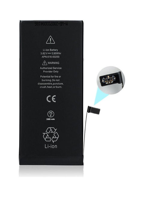 2900mAh High-Capacity Replacement Battery for iPhone 7 Plus – Black | Li-ion Rechargeable Internal Battery with Flex Cable | Long-Lasting Power, Safe & Durable | Compatible with iPhone 7 Plus Models