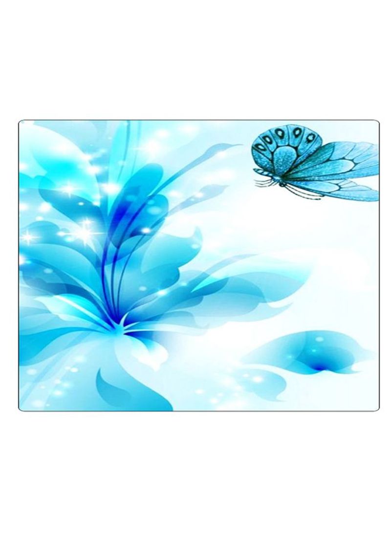 RKN Printed Anti-Slip Gaming Mouse Pad Blue/White