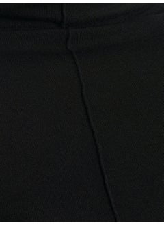Dilvin 31391 Stand Collar Long Sleeve Top-Black  - Image 4