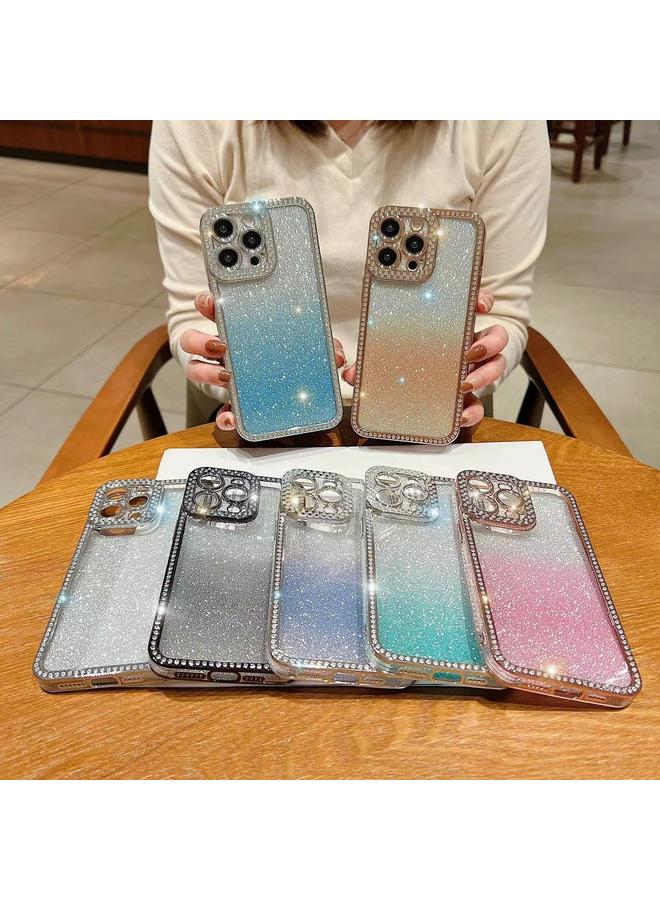 S-TOP Case For iPhone 12 Pro Diamond Gradient Glitter Plated TPU Phone Case - Image 2