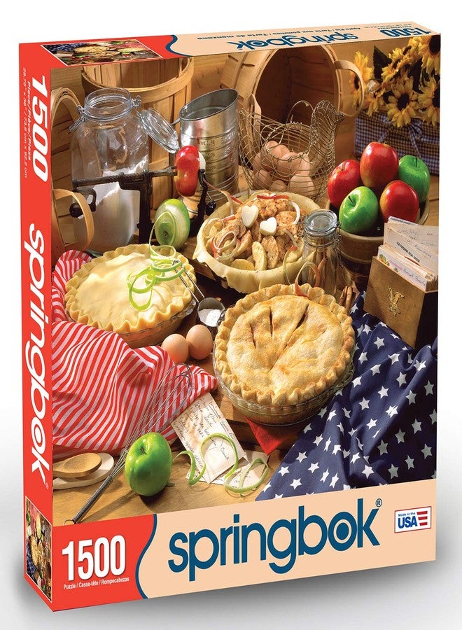 Springbok 1500 Piece Jigsaw Puzzle Apple Pie - Made in USA - Image 2
