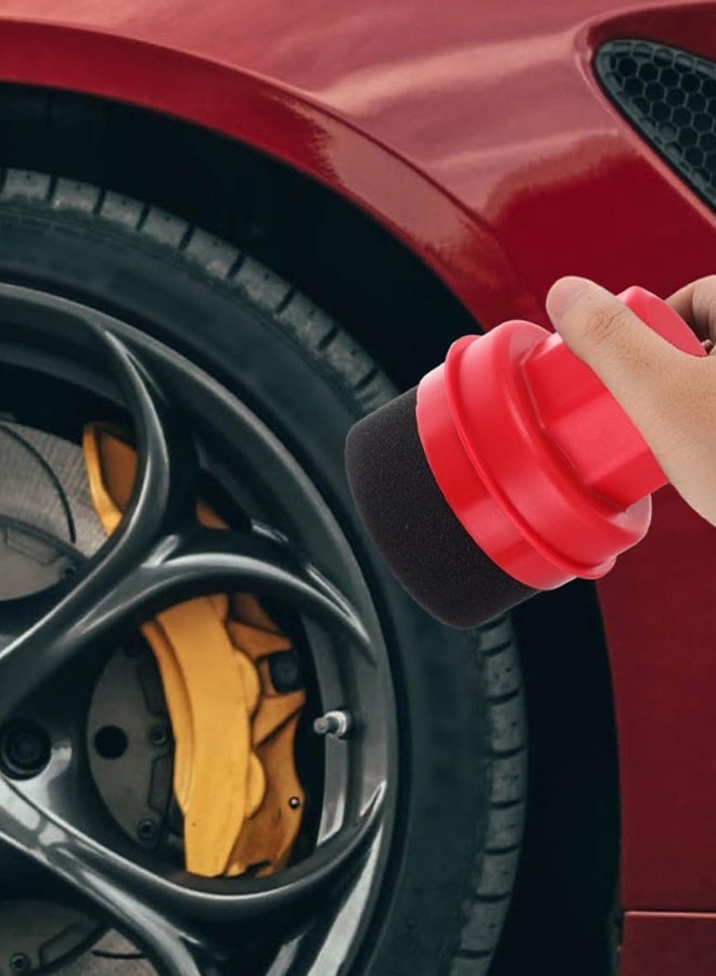 SAFI WAX Tire Dressing Applicator with Protective Cover, High Density Foam Tire Shine Applicator Pad, Reusable Tire Wax Sponge for Tire Dressing, Car Tire Polish, Trim, Rubber, Leather and Plastic Care ERPCSfw 44083 - Image 4