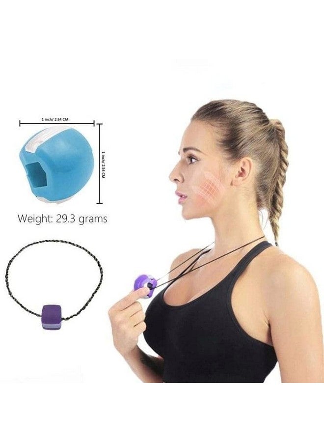 Spefez Jawline Exerciser Tool Men Jawline Shaper Jawline Exerciser Jawline Gum Jawline Exercise Jawline Chewing Gum Jawline Exerciser Tool Men 60 lbs Jawline Shaper For Men (a), Blue - Image 2