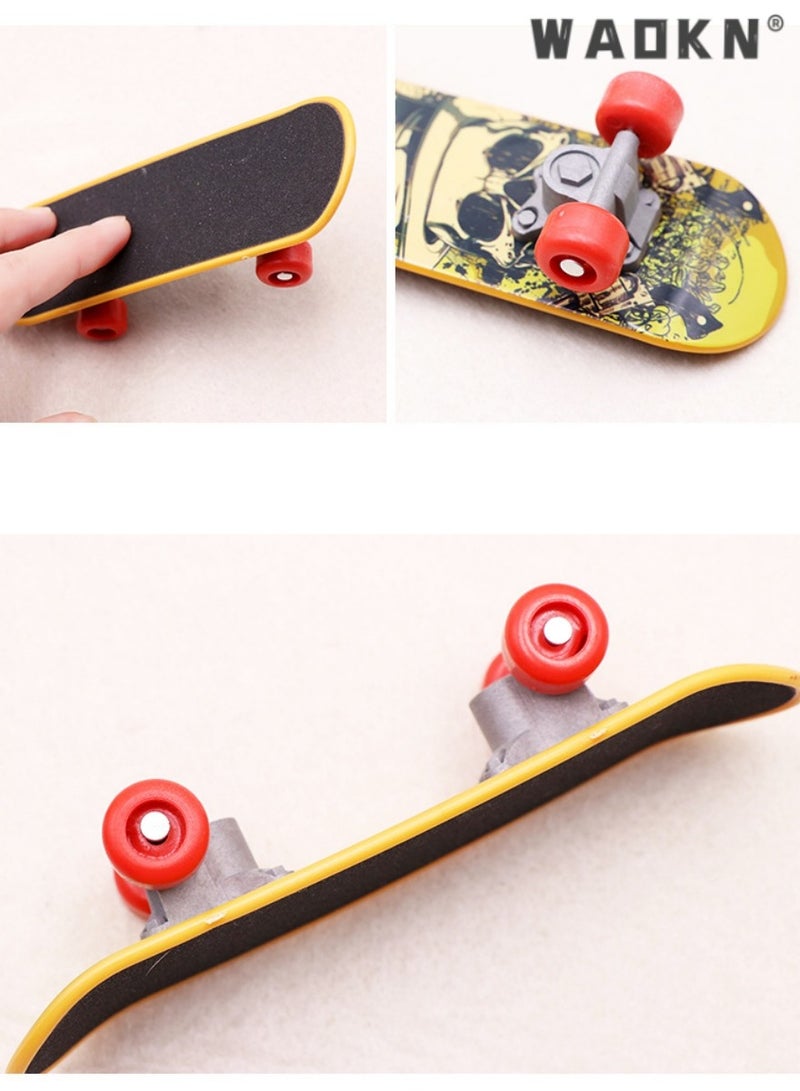 دبليو أيه أو كي أن إصبع لوح التزلج، 6 قطع ميني الأصابع، لوح الأصابع، تزلج لعبة لوح التزلج المصغرة، أصابع التزلج للأطفال، منضدية حرة تزلج لعبة الإصبع - Image 3