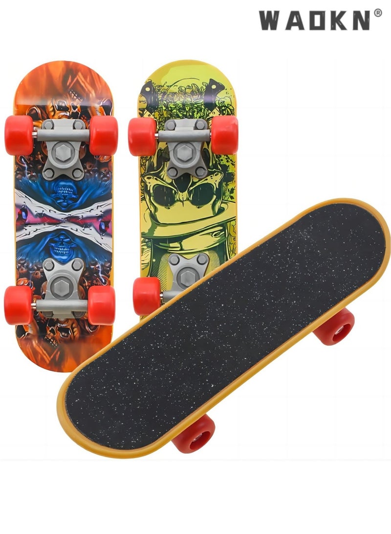 دبليو أيه أو كي أن إصبع لوح التزلج، 6 قطع ميني الأصابع، لوح الأصابع، تزلج لعبة لوح التزلج المصغرة، أصابع التزلج للأطفال، منضدية حرة تزلج لعبة الإصبع - Image 1