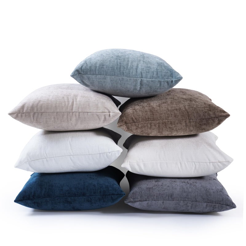 Eminence Home Nova Textured Filled Cushion with Down Alternative Filling Ultimate Comfort for Decorative Cushion Bed, Couch, Sofa and Supportive Use, Premium Square Pillow 48x48cm - Teal, 1 Piece - Image 5