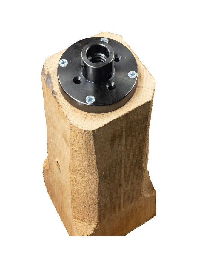 DEEFIINE 4" Wood Lathe Steel Faceplate Chucks,Faceplate for Wood Lathe,Lathe Face Plate Fit for 3/4'' X16TPI Spindle without Screwchuck - Image 3