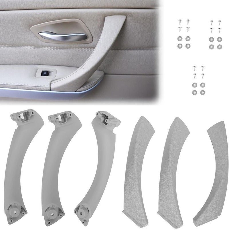 BENERAY Grey Interior Door Panel Handle Set for BMW 3 Series E90/E91/E92/E93 (2006-2012) - Image 1