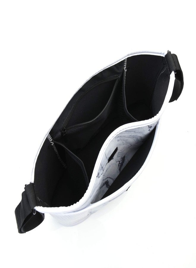 CM Stroller Organizer Diaper Bag Stroller Accessories Pack with Drink Holders and Zipped Pockets for Baby Stroller, Car, Shopping Cart. Fits All Major Strollers. (Marble White) - Image 3