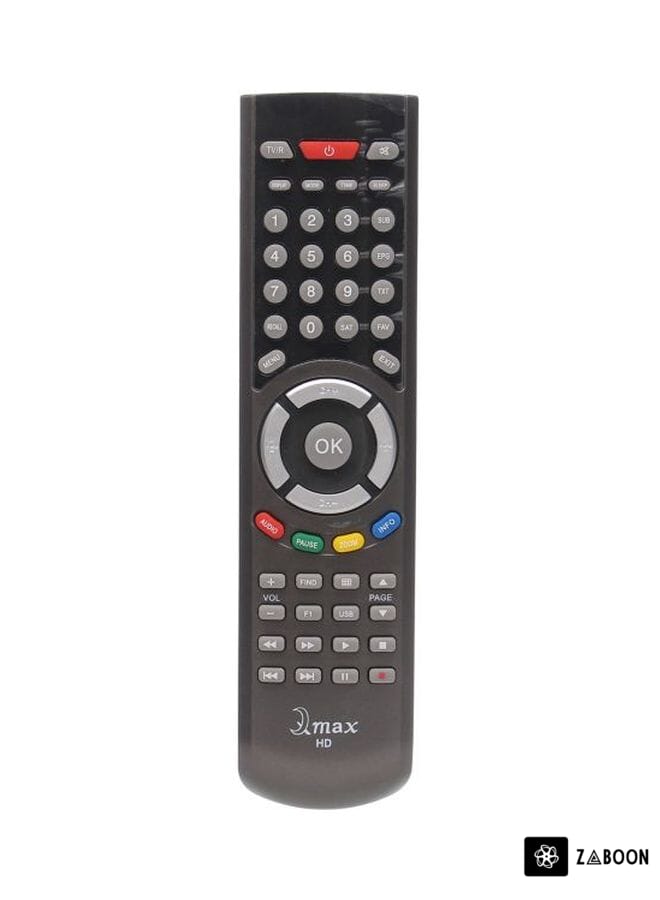 Zaboon Remote Control For Qmax HD Receiver Black/Red/Green