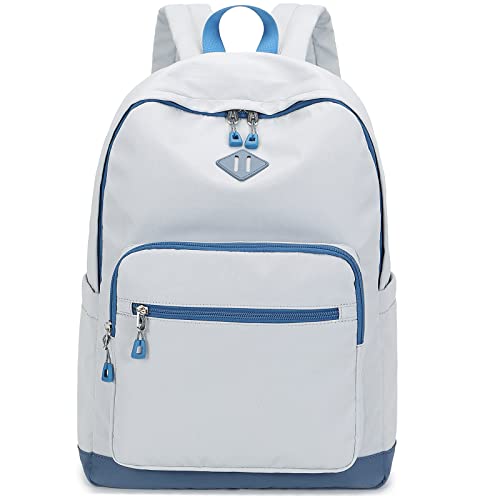 Lohol Classic Backpack for Girls Boys Teens, Lightweight Daypacks for School and Travel (Grey) - Image 1
