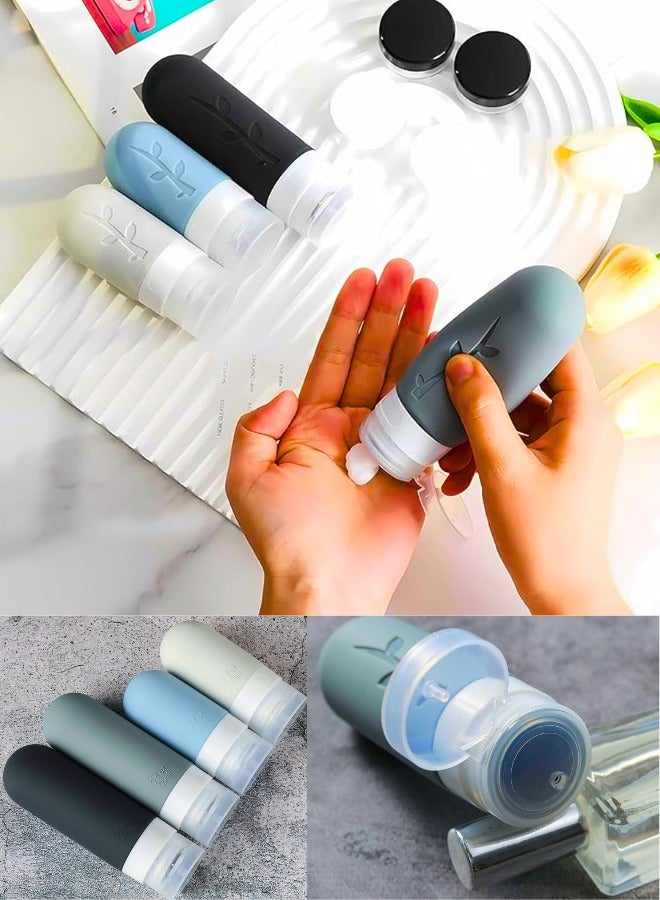 Chase Up Travel Essentials Travel Bottles For Toiletries- 17Pcs Silicone Travel size Toiletries, Leak Proof Essentials For Women Men Travel Kit Empty Bottle Cream Shampoo Refillable Containers Kit - Image 3