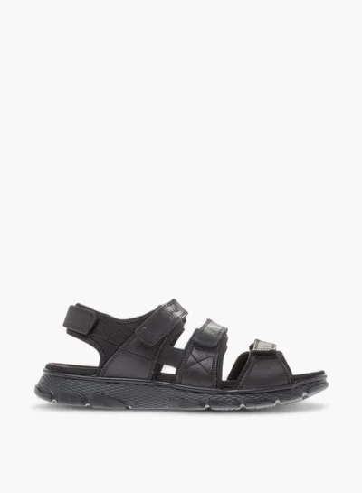 Le Confort Mens Strappy Sandals With Hook And Loop Closure