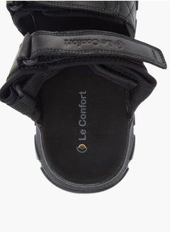 Le Confort Mens Strappy Sandals With Hook And Loop Closure  - Image 5