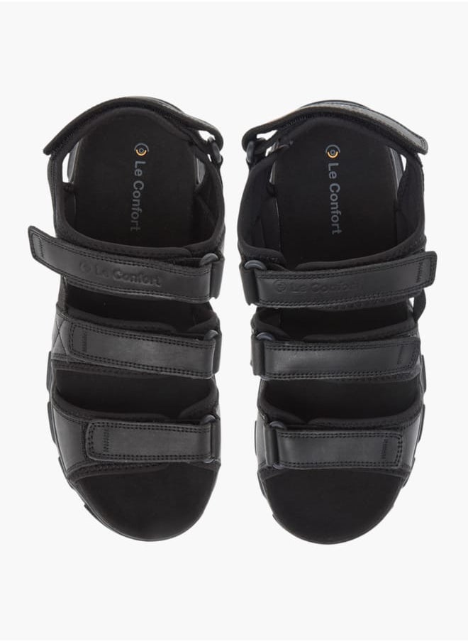 Le Confort - Mens Strappy Sandals With Hook And Loop Closure - Image 1