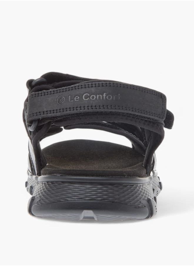 Le Confort - Mens Strappy Sandals With Hook And Loop Closure - Image 1