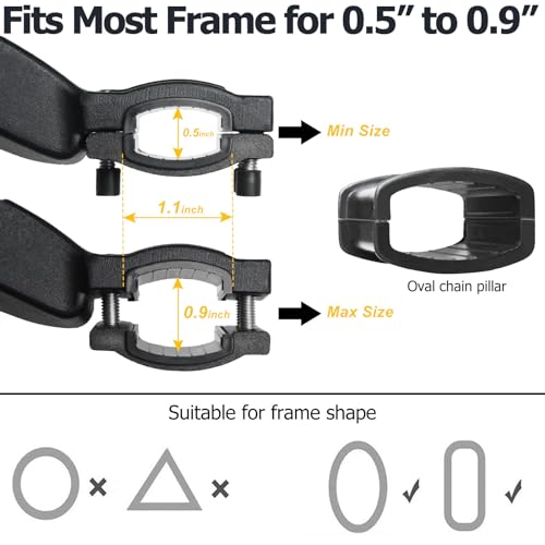 TOPCABIN Bike Kickstand Enhanced,Rear Side/Center Mount,Aluminum Alloy Bicycle Kick Stand Adjustable Kickstand for adult bike 700C 24" 26" 28" 29 inch Mountain Road bike(Black Side 24-29 inch Bike) - Image 5