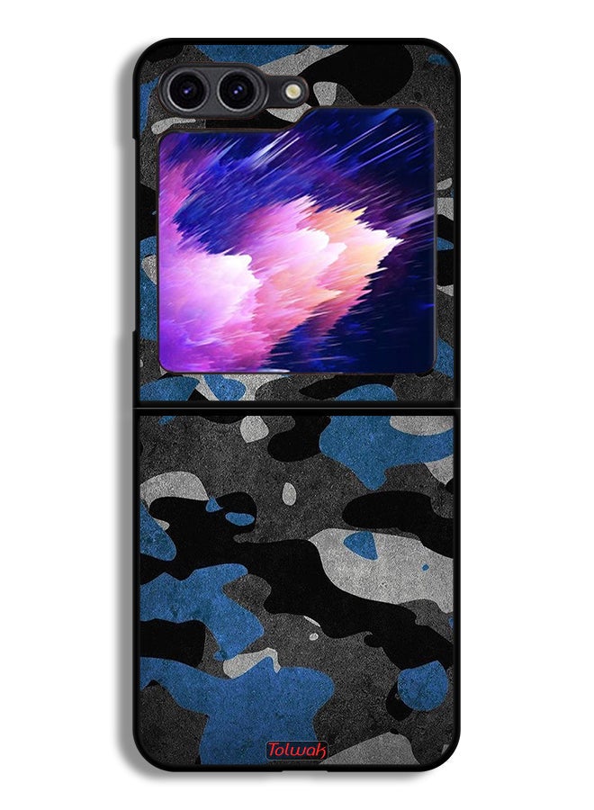 Tolwak Samsung Galaxy Z Flip6 Protective Case Cover Camouflage Pattern  - Image 1