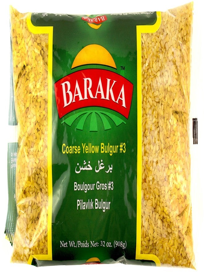 باراكا برغل باراكا الأصفر رقم 3 | برغل خشن طبيعي 100% لصنع الخبز، والبيلاف، والمقرمشات، وسلطة التبولة، والشوربات، والوصفات النباتية 2 رطل (عبوة واحدة) - Image 1