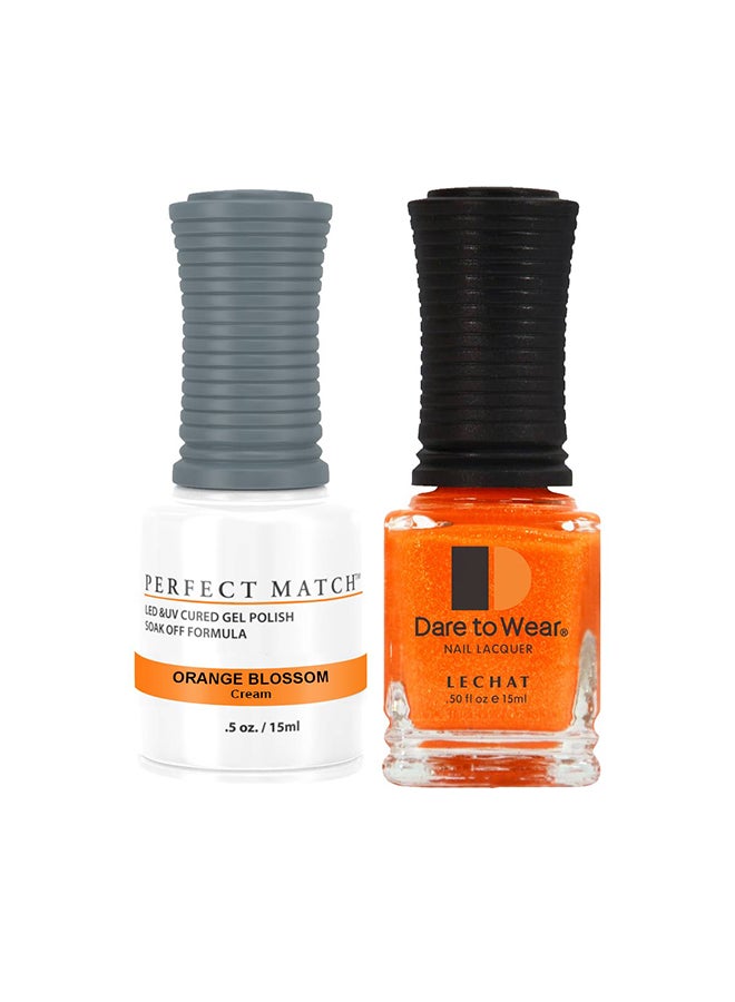 Lechat Soak Off Gel Nail Polish UV LED Gel Polish Orange Blossom PMS145