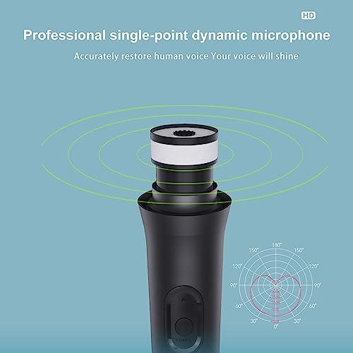 HONCAM USB Wireless Microphones UHF Metal Handheld Dynamic Mic with USB Receiver for PC Computer, Laptop,Gaming, Singing Practice, Compatible with Xbox Series X/S, PS5, Switch OLED, NS Switch, Wii - Image 3