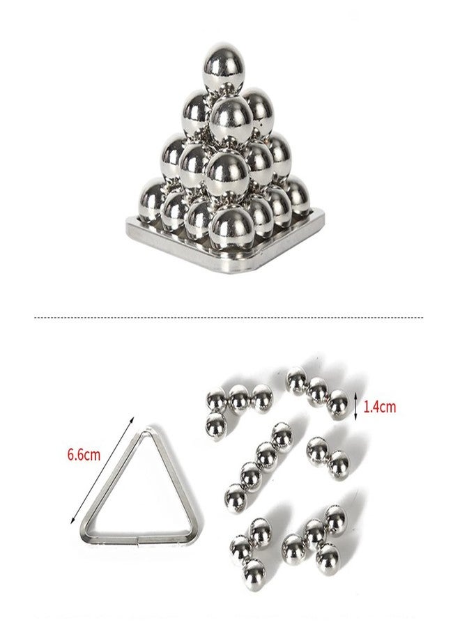 RoseFlower 5 pcs IQ Test Puzzle Brain Teaser Metal Wire Puzzles Mind Game Educational Toys High Difficulty Disentanglement Unlock Interlock Game Magics Toy for Kids Adults Challenge Interlock Toy - Image 5