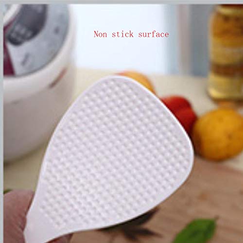 PDTXCLS OLIREXD 2PCS Non-Stick Rice Paddle Spoon Rice Scoop, Rice Serving Spoon, White, 2 Pack - Image 3
