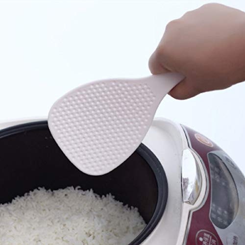 PDTXCLS OLIREXD 2PCS Non-Stick Rice Paddle Spoon Rice Scoop, Rice Serving Spoon, White, 2 Pack - Image 1