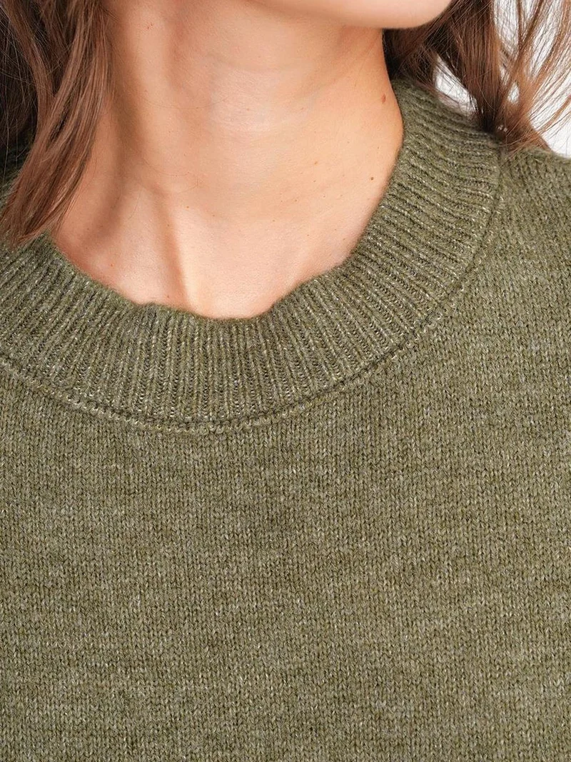 Mixray Khaki Green Mixray Oversized Knitwear Sweater for Women | Best Price UAE