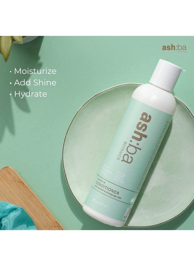 Ashba Botanics - Leavein Conditioner For Curly & Wavy Hair (237 Ml) ; Leavein Cream For Men & Women ; Paraben Silicone Free ; Premium Ingredients - Image 1
