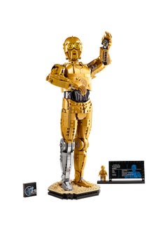 LEGO Star Wars C-3PO Droid Figure Building Set, Collectible Model Kit for Adults to Build with Character Minifigure and Display Stand, Nostalgic Gift Idea for Men, Women, Him, Her & Fans 75398  - Image 4