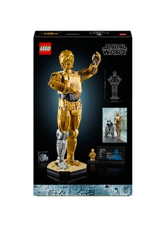 LEGO Star Wars C-3PO Droid Figure Building Set, Collectible Model Kit for Adults to Build with Character Minifigure and Display Stand, Nostalgic Gift Idea for Men, Women, Him, Her & Fans 75398  - Image 3