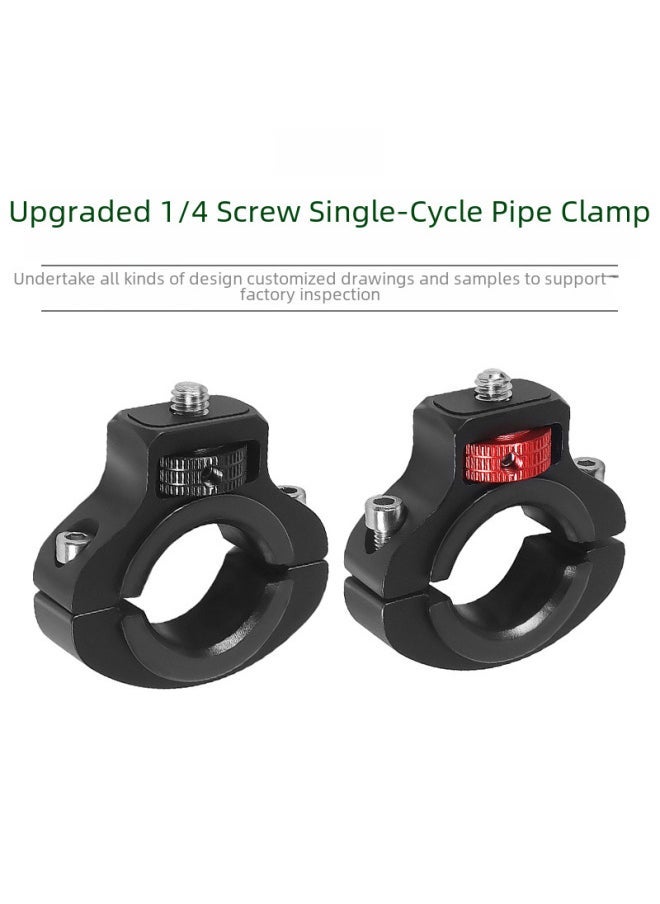 1/4 Screw Bicycle Clamp Sports Camera Tripod Bike Mount For 2232mm Handlebar Diameter Digital Computer Accessories-Color:Black And Red - Image 2