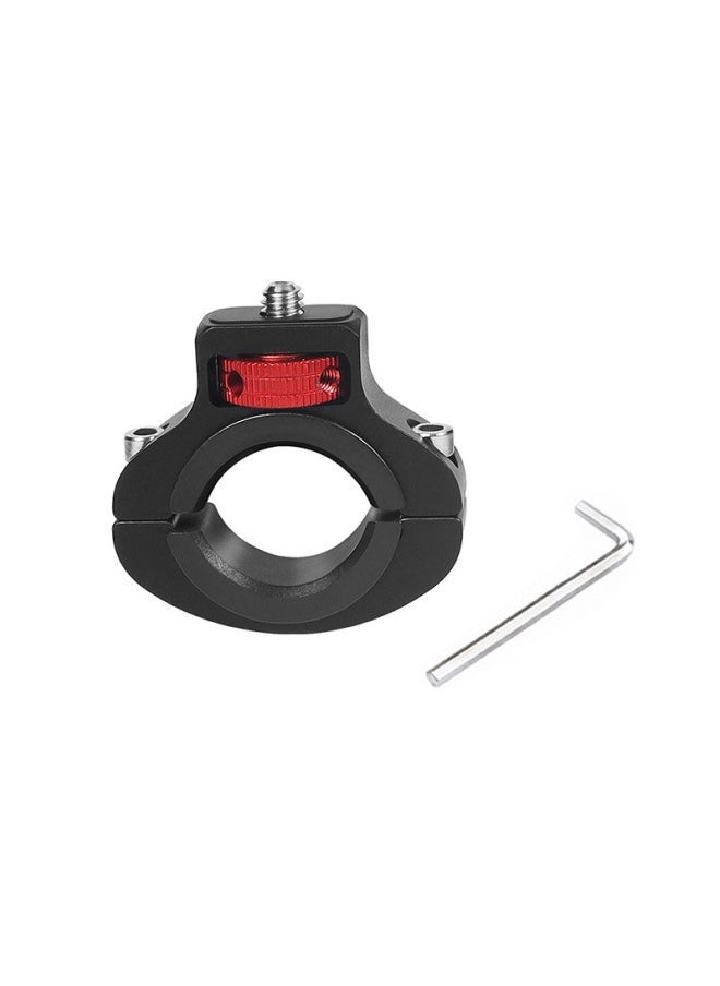 1/4 Screw Bicycle Clamp Sports Camera Tripod Bike Mount For 2232mm Handlebar Diameter Digital Computer Accessories-Color:Black And Red - Image 1