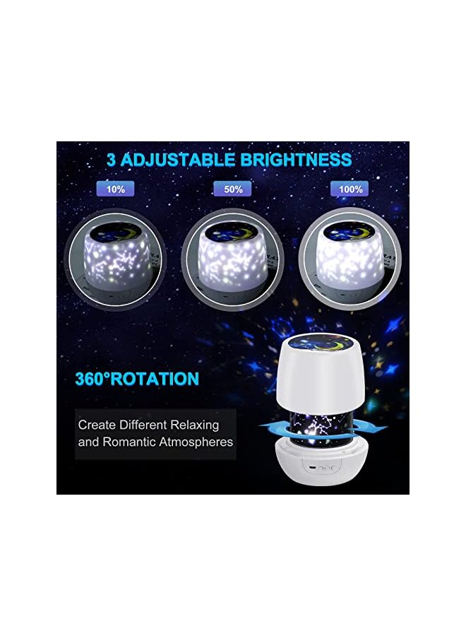 The Bros Night Lights for Kids, Multifunctional Star Projector Lamp Night Light for Boys and Girls Birthday Gifts and Other Parties Decoration, Best Gift for Baby’s Bedroom, 5 Colorful Films - Image 5