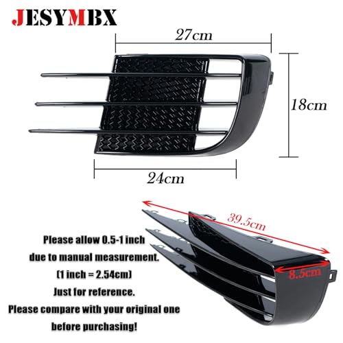JESYMBX For Volkswagen For VW Golf 6 MK6 VI GTI R R20 2008-2013 Front Fog Light Air Vent Grill Cover Trim pair - Image 3