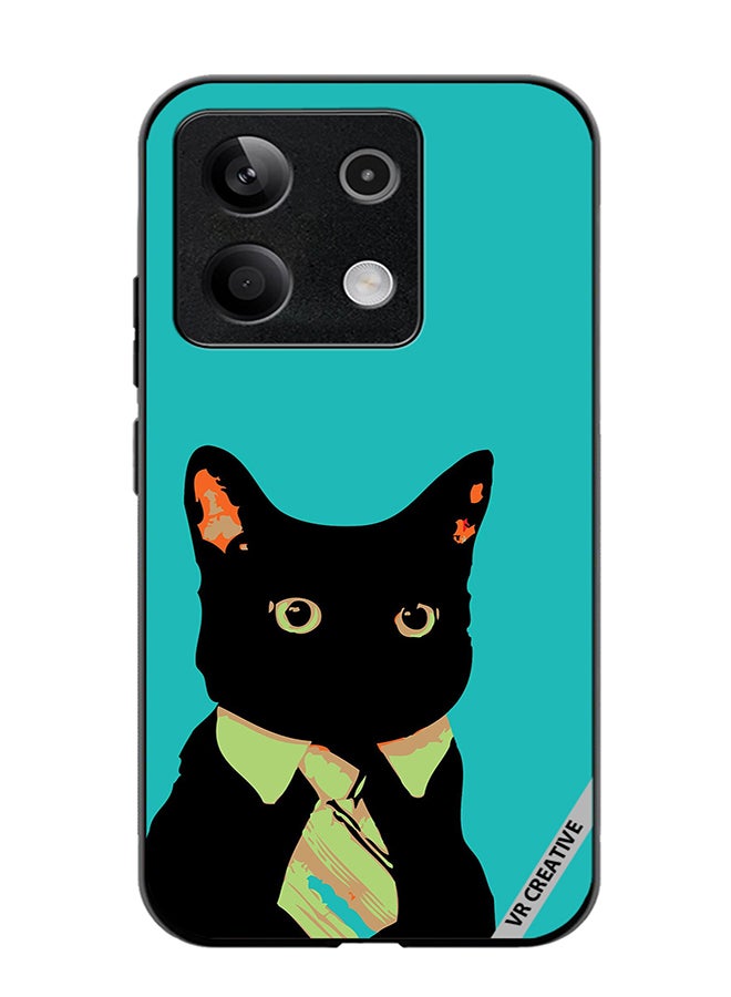 VR CREATIVE Protective Case Cover For Xiaomi Poco X6 Business Cat Design Multicolour - Image 1