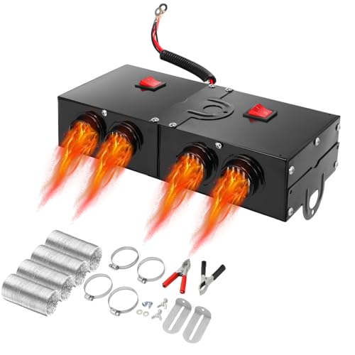 DaisyInner 500w Car Heater 24 volt Camping Heaters Car Heater Kit Camping Windshield Window Defogger Defroster for Winter Automobile Windscreen Car Camper(24v) - Image 1