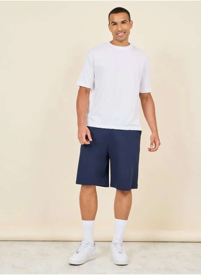 ستايلي Oversized Drawcord Waist Shorts